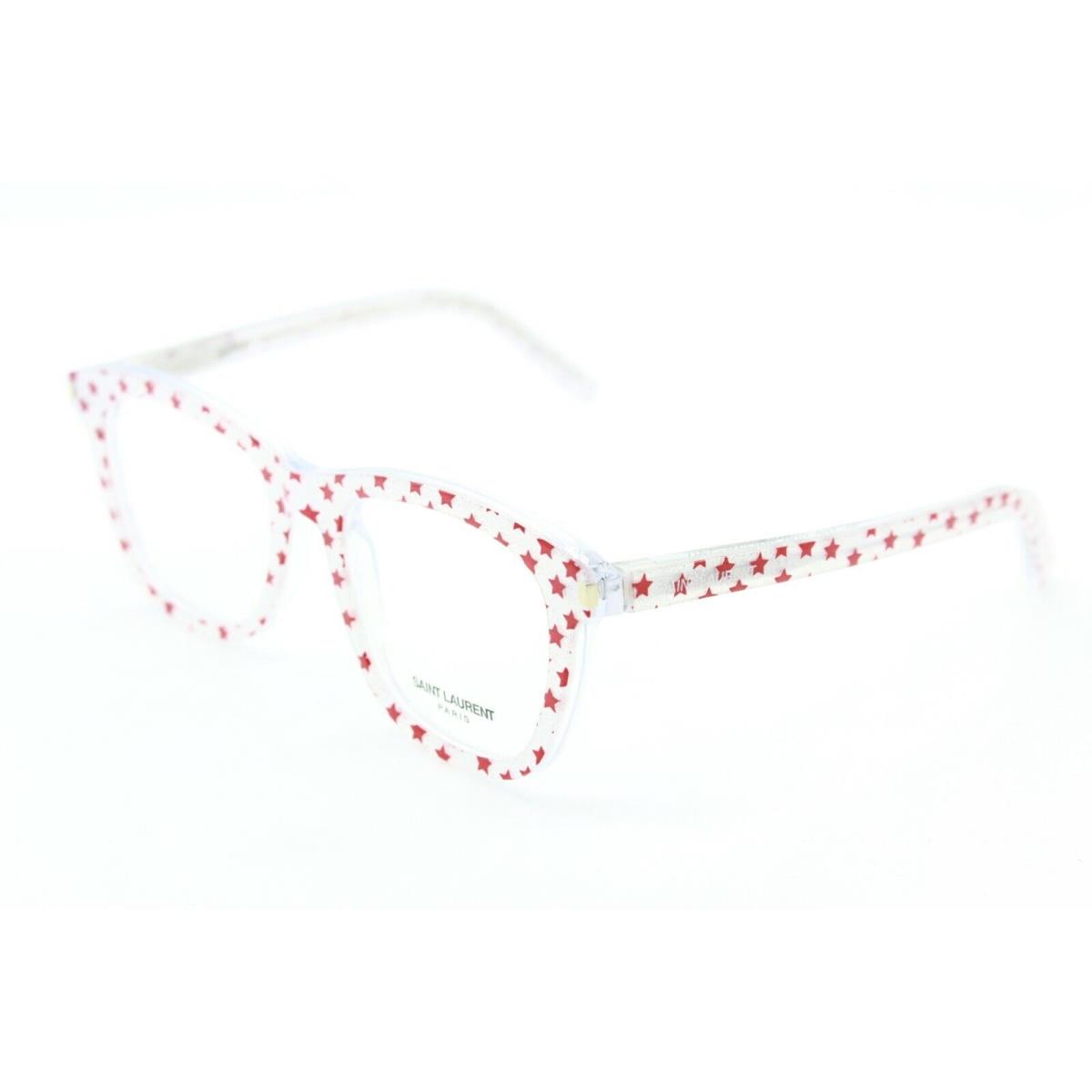 Saint Laurent SL 168 006 White Red Frames RX Eyeglasses 50-19 - RED WHITE Frame