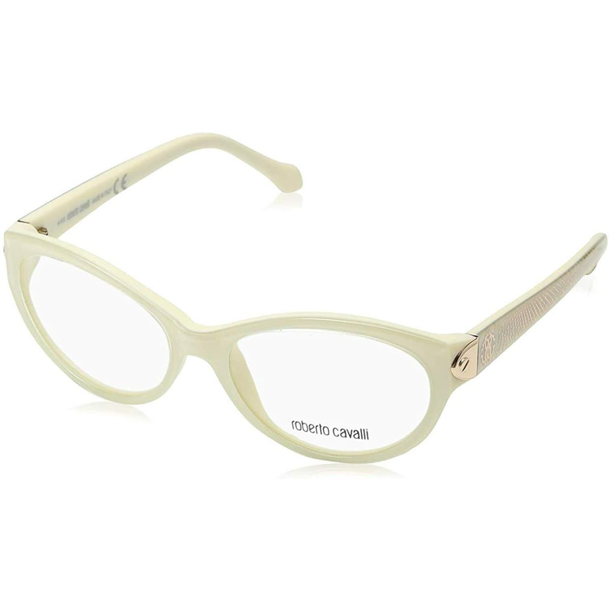 Roberto Cavalli RC769 Felicite 025 White Plastic Eyeglasses Frame 53-16-135 769