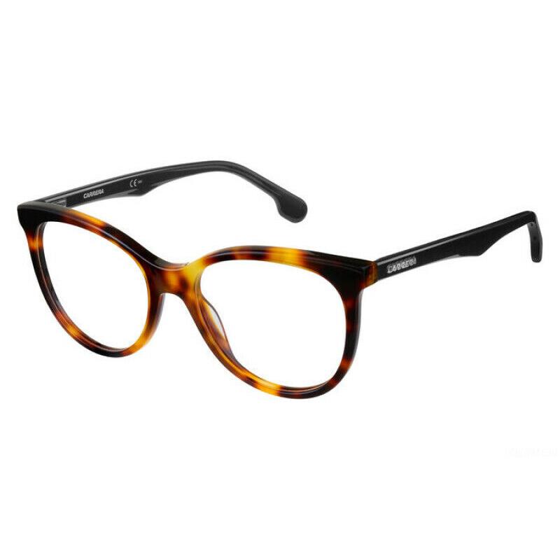 Carrera 5545/V 555 00 Light Havana Black 52mm Round Eyeglasses 5545