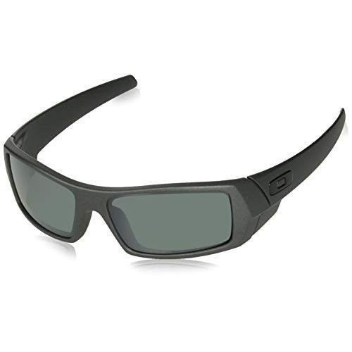 Oakley Men`s Gascan Polarized Sunglasses Steel Steel/prizm Black Pol - Frame: Silver, Lens: Black