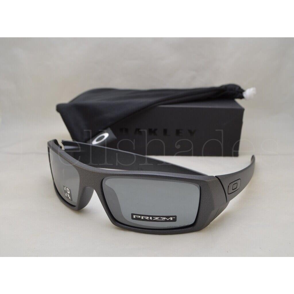 Oakley Gascan OO9014-35 60 Steel with Prizm Black Polarized Lens - Frame: Silver, Lens: Black