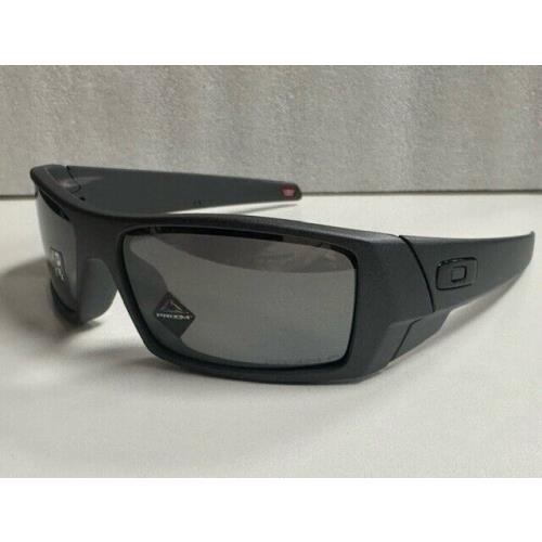 Oakley Men`s Sunglasses Gascan 0OO9014-3560 Steel/prizm Black Polarized Wrap - Frame: Silver, Lens: Black