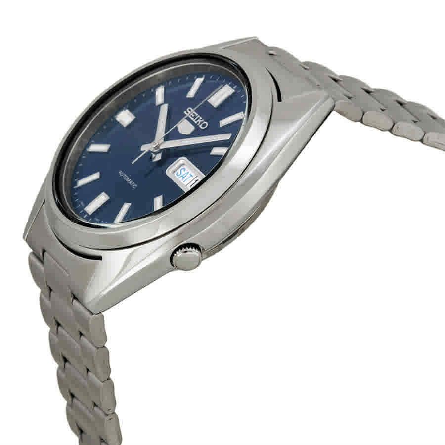 Seiko 5 Automatic Blue Dial Stainless Steel Men`s Watch SNXS77