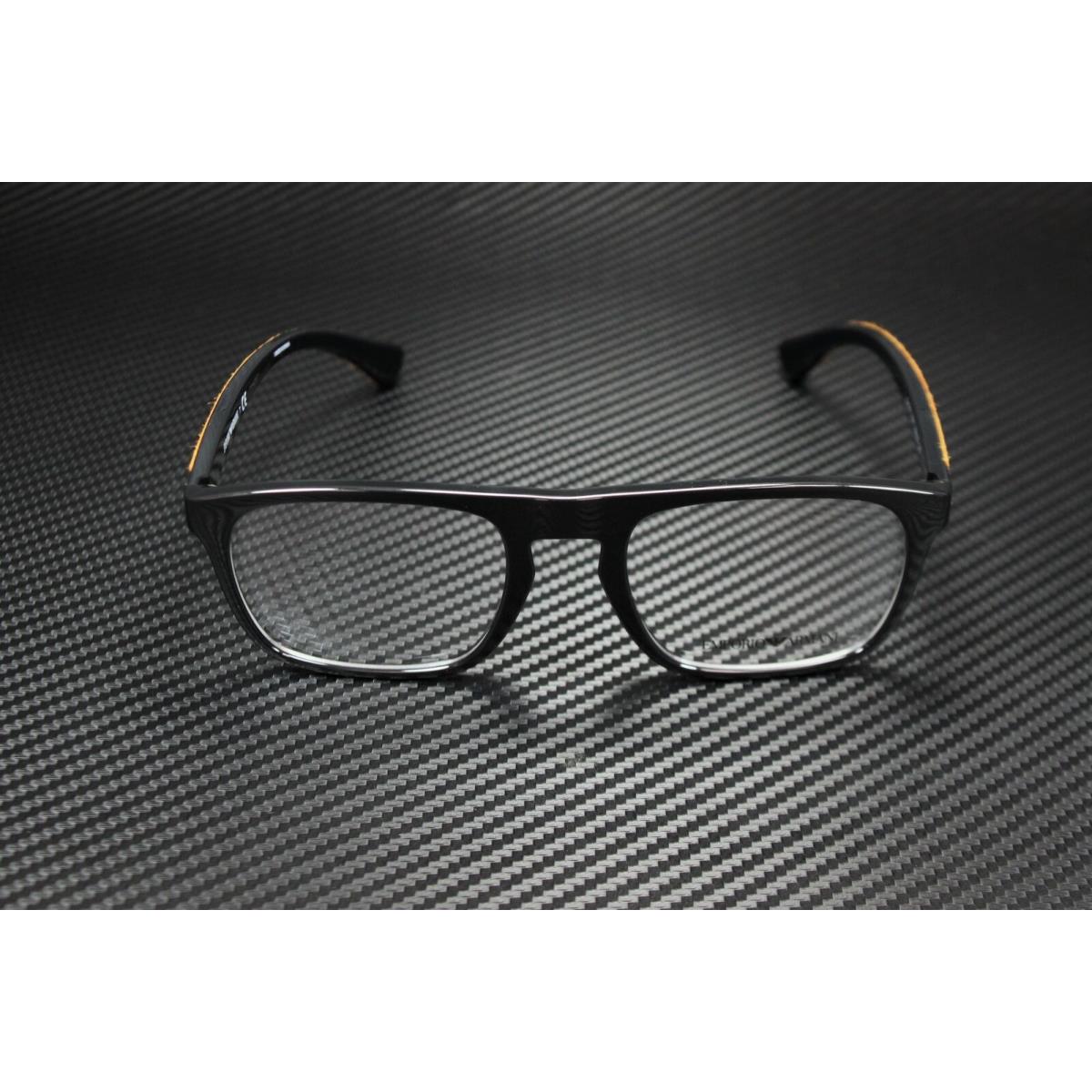 Emporio Armani EA3151 5017 Black Demo Lens 52 mm Men`s Eyeglasses