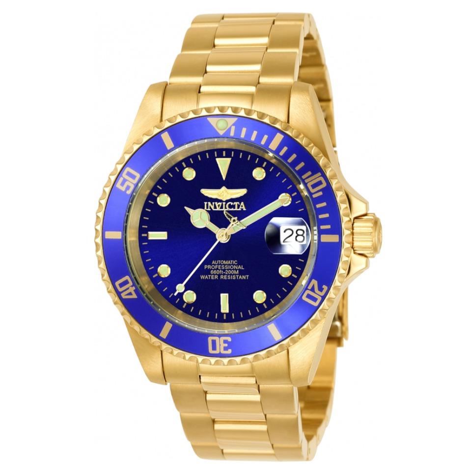 Invicta Pro Diver Automatic Men`s 40mm Blue Dial Coin Edge Bezel Watch 8930OB