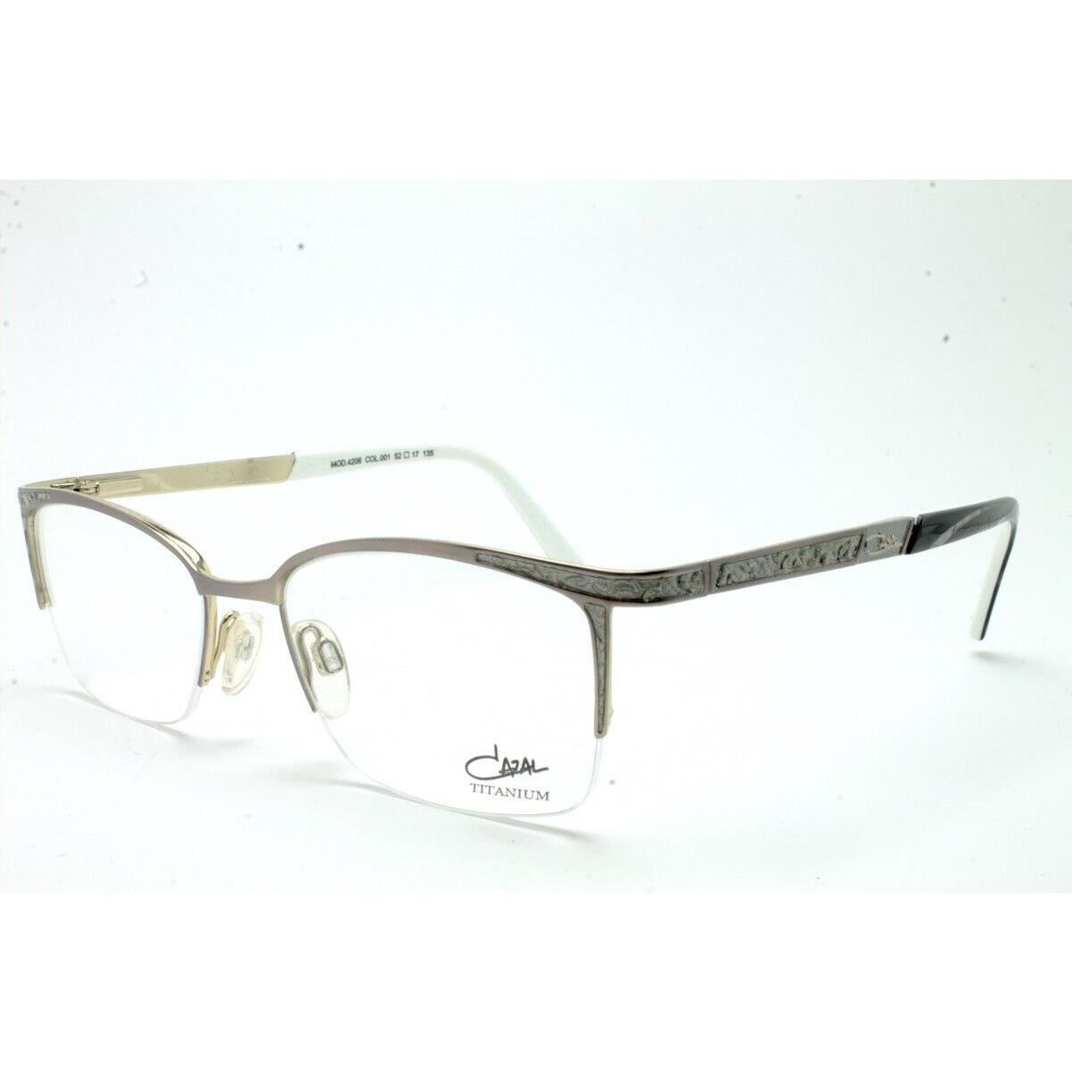 Cazal MOD.4026 Col. 001 Titanium Eyeglasses Size: 52-17-135