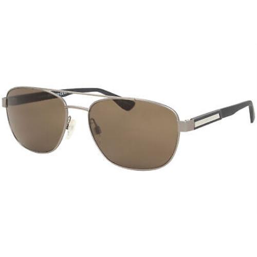 Tommy Hilfiger TH-1544/S 4ES70 Sunglasses Men`s Silver/brown Lenses Pilot 59mm