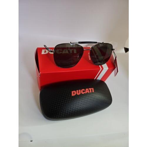 Ducati Sunglasses DA 7003 900 57mm Black Gunmetal DA7003