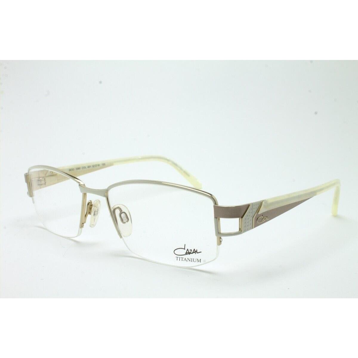 Cazal MOD.1080 Col. 001 Titanium Eyeglasses Size: 52-16-135