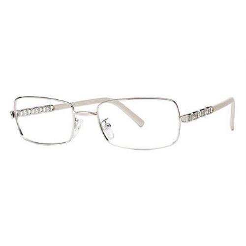 Fendi 726 Color 028 Shiny Palladium Eyeglasses Women`s Designer Glasses Italy