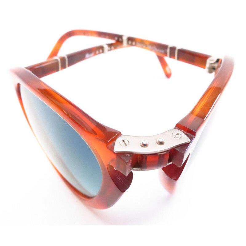 Persol sunglasses Steve McQueen - Light Havana Frame, Blue Lens 0