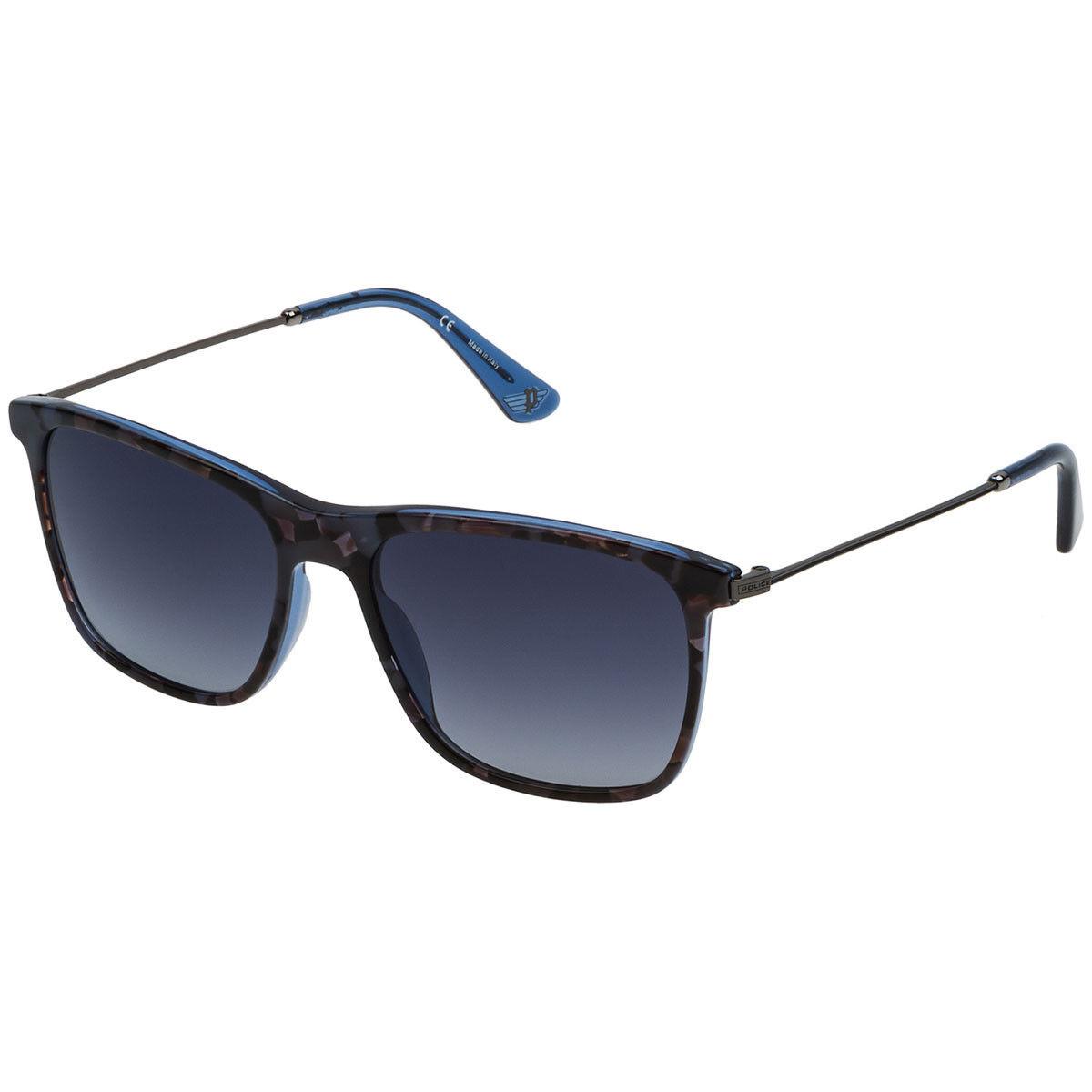 Police Sunglasses Spl 572N 09D4 Blue Tortoise / Gradient Blue 56 mm