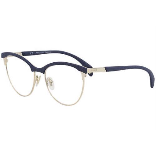 Police Eyeglasses Sparkle-8 VPL629 VPL/629 0594 Blue/gold Optical Frame 53mm