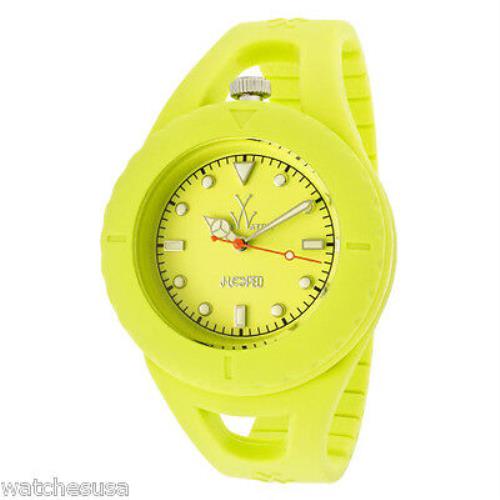 Toywatch Women`s Green Silicone Rubber Case Quartz Watch JL05L1