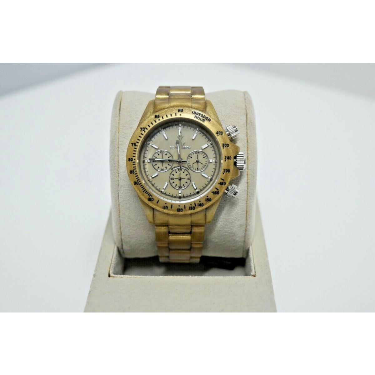 Toy Watch Fluo Pearly Chrono Metal Gold Mop Watch