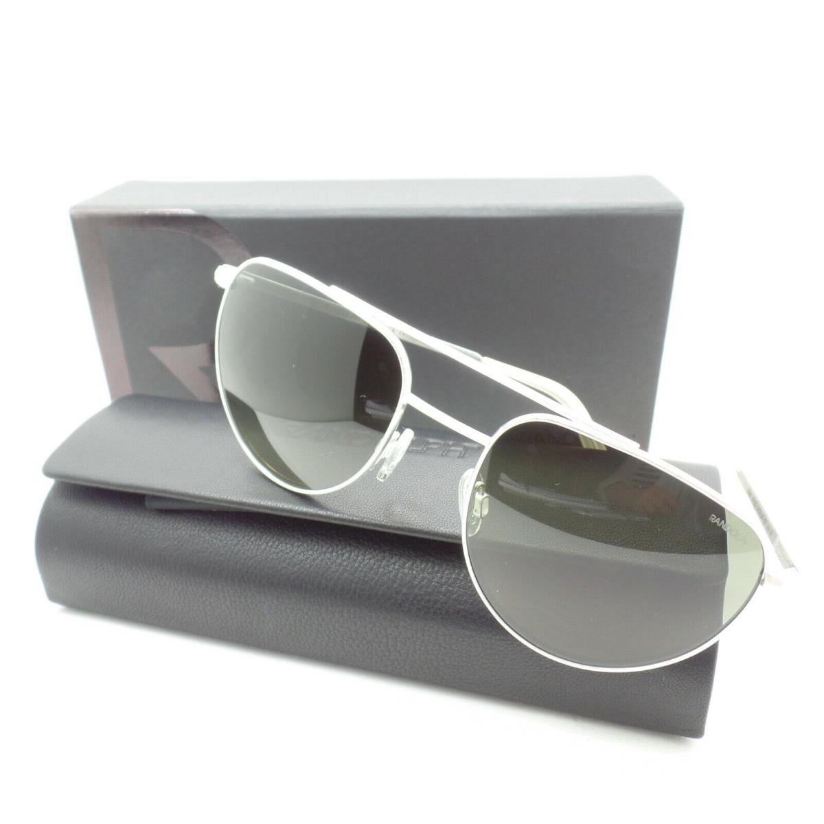 Randolph Noyes Satin Silver Evergreen 55mm Skull Usa Sunglasses NS001