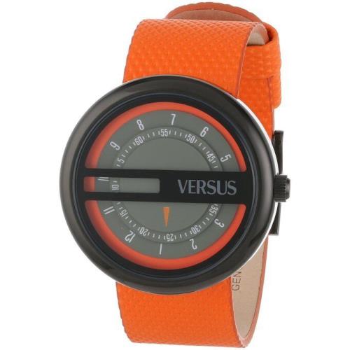 Versus by Versace Women`s SGI010013 Osaka Stainless Steel Orange Leather Watch