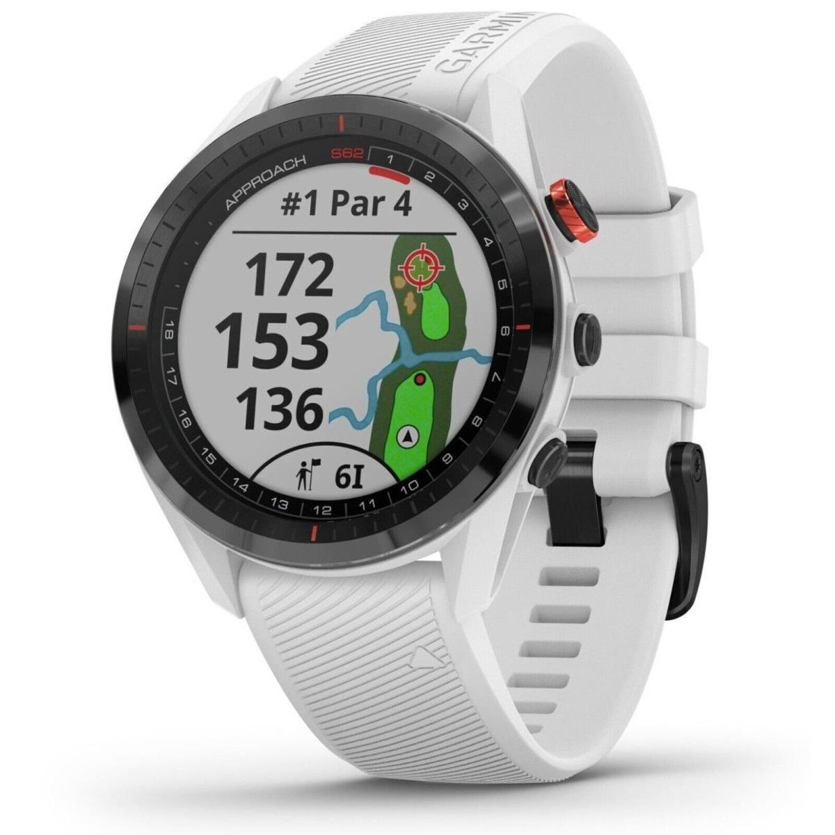 Garmin 010-02200-01 Approach S62 White Smartwatch Gps Golf Fitness Sports Watch - White