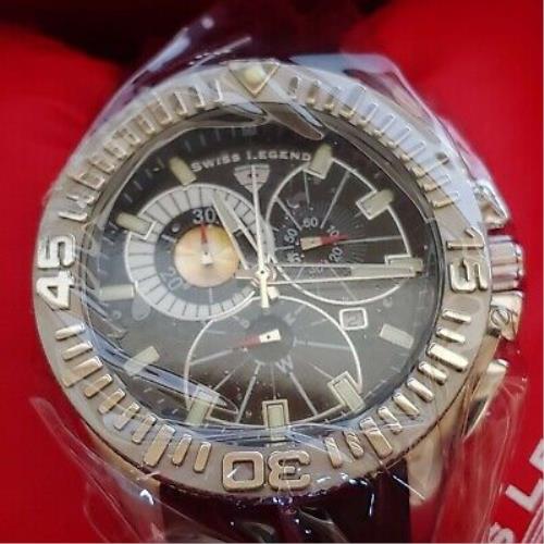 Swiss Legend Chronograph Watch SL-10064-01SIL Needs Battery