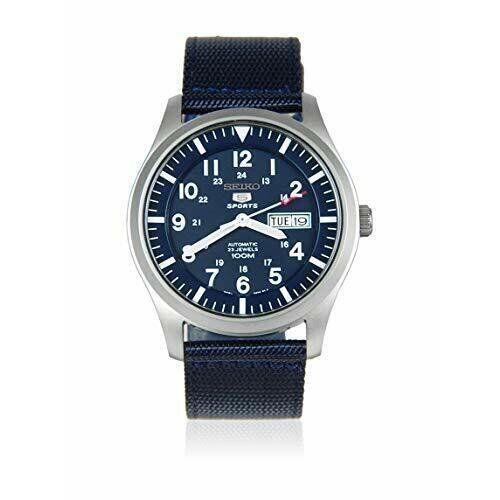 Seiko Men`s Analogue Automatic Watch with Textile Strap SNZG11K1