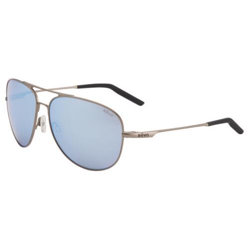 Revo Windspeed XL Sunglasses RE 1072XL 00 BL Gunmetal Blue Water Mirror Lens