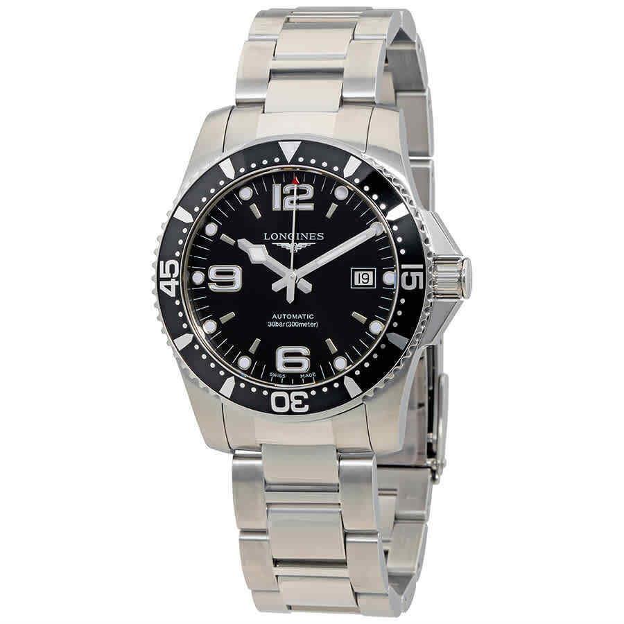 Longines Hydroconquest 41mm Automatic Black Dial Men`s Watch L3.742.4.56.6