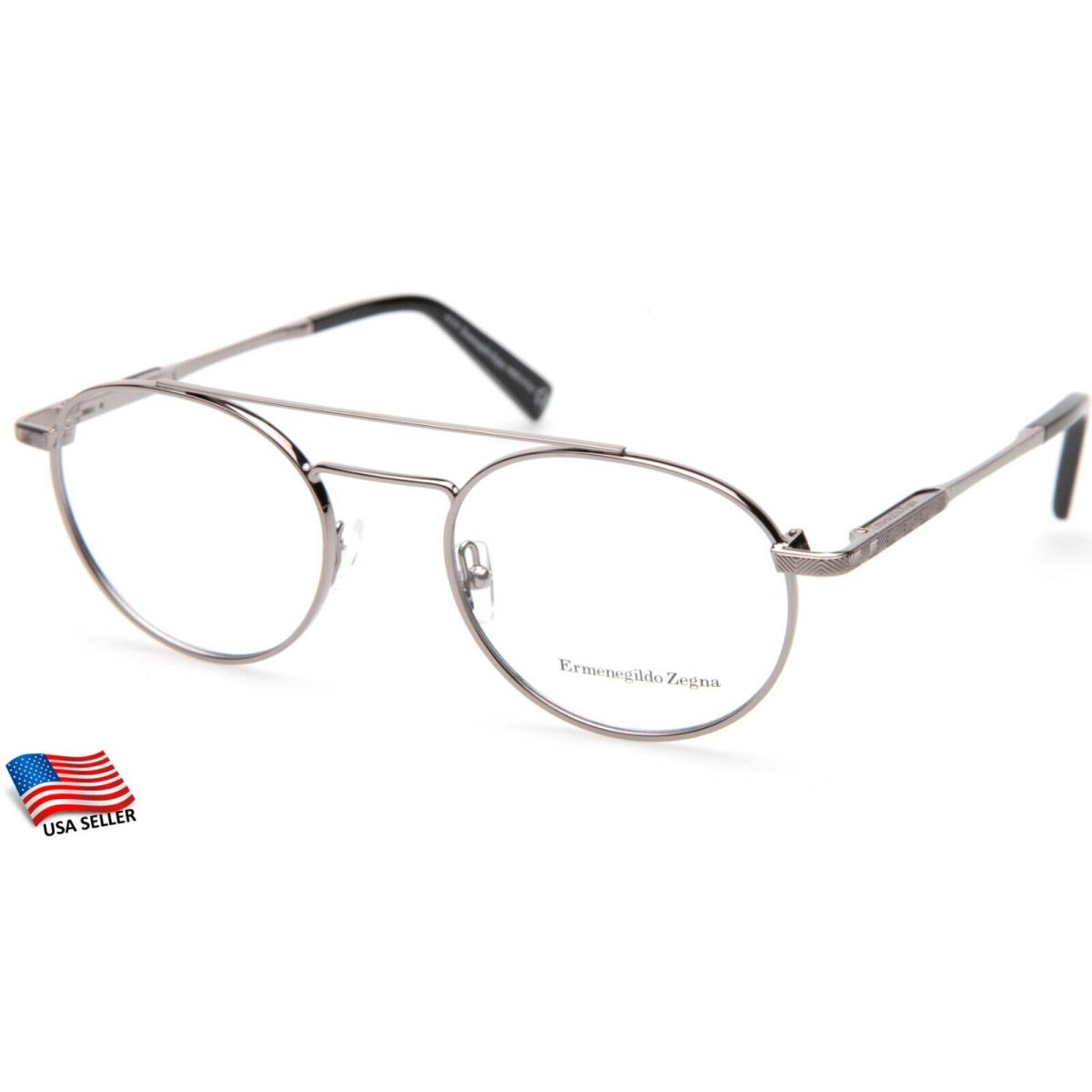 Ermenegildo Zegna EZ 5118 014 Silver Eyeglasses Frame 50-20-145 B43mm Italy