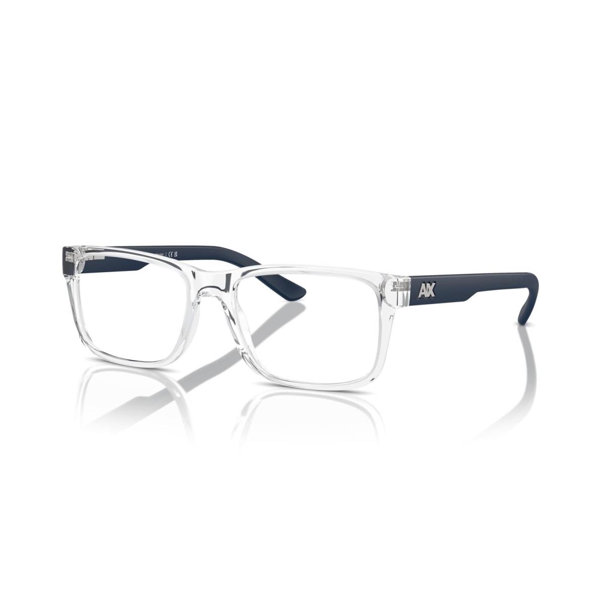 A X Armani Exchange Men`s Ax3016 8033 53mm Square Eyewear Frames