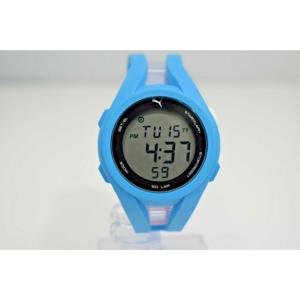 Puma Digital Multifunction Blue Rubber PU911131004 Watch