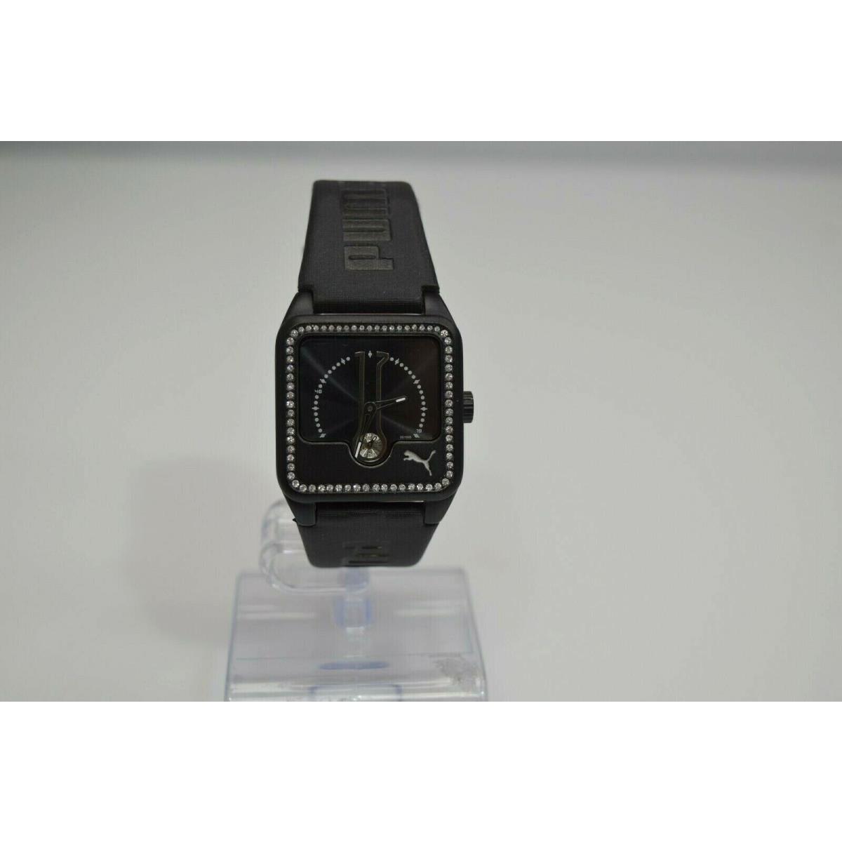 Puma Women`s Black Fabric SS White Crystals PU100152002 Watch