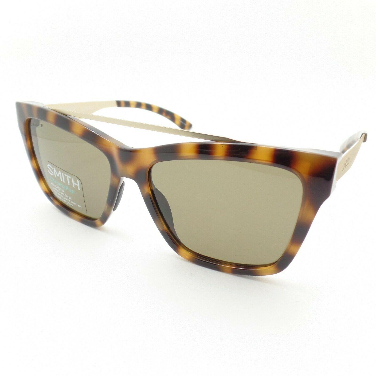 Smith Optics Runaround Havana Brushed Gold Polarized 51SL7 Sunglasses