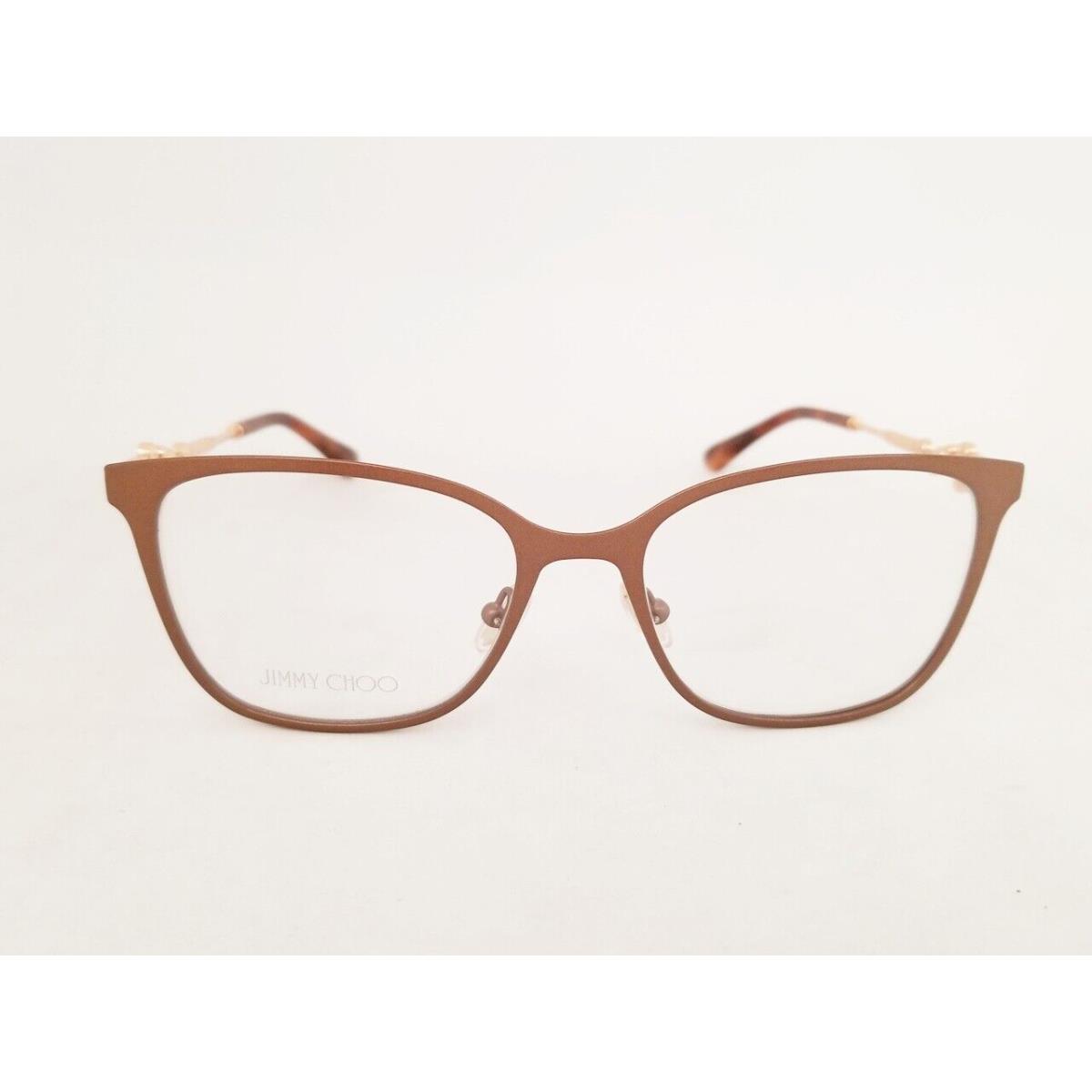 Jimmy Choo JC212 Eyeglasses Frame 07E Brown Women 53mm Italy with Case