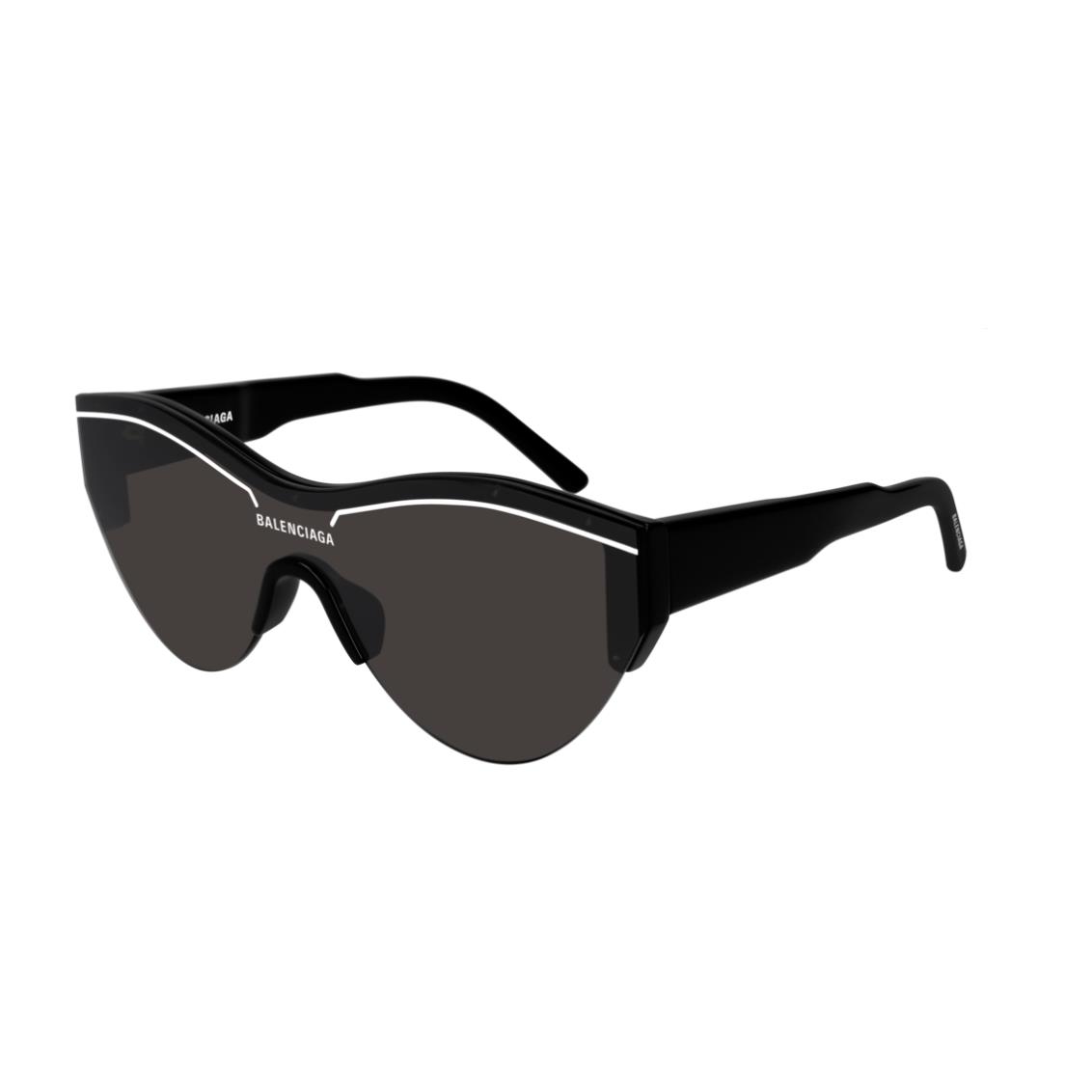 Balenciaga BB 0004S 001 Black/gray Cat Eye Unisex Sunglasses