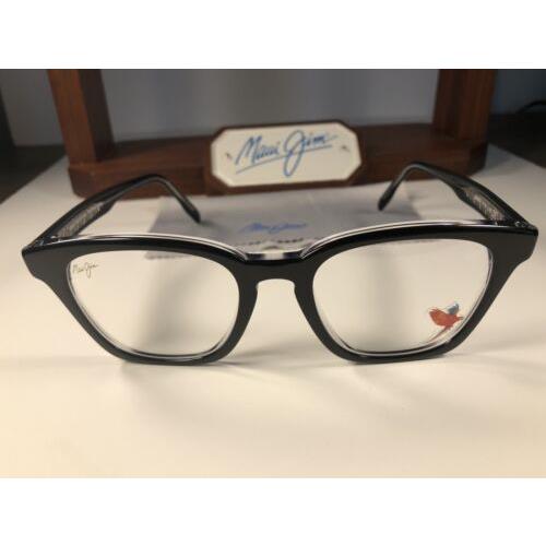 Nice Maui Jim Optical Mjo 2121-02K Gloss Black W/crystal Trim Eyeglasses Frames