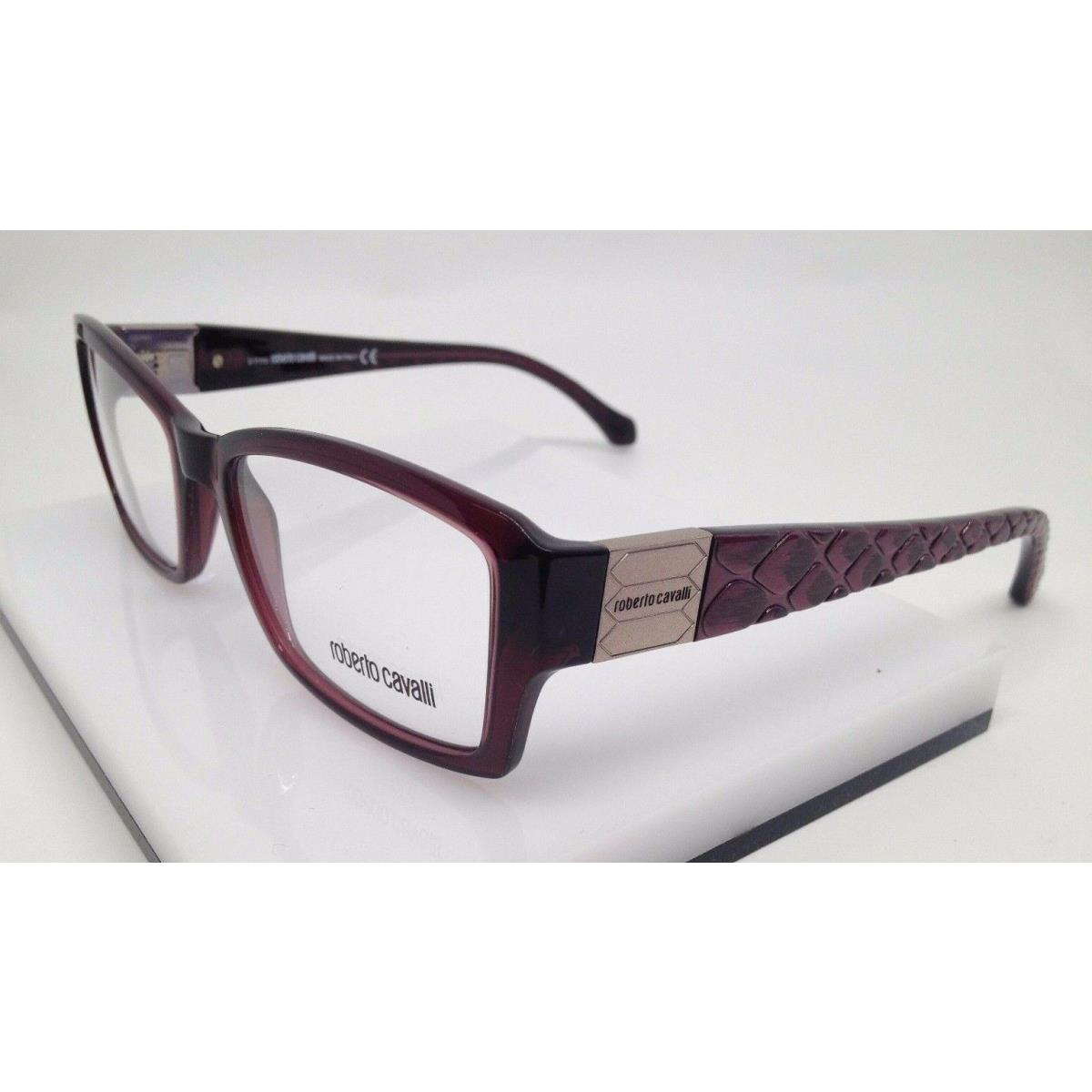 Roberto Cavalli Ranveli RC0753 Purple 081 Plastic Eyeglasses Frame 54-17-140