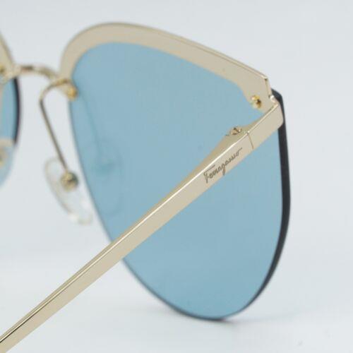 Salvatore Ferragamo sunglasses  - Frame: Gold/Blue, Lens: Blue, Code: 3