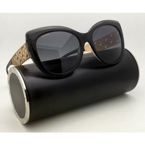 Bvlgari sunglasses  - Gold , Black & Gold Frame, Grey Gradient Lens