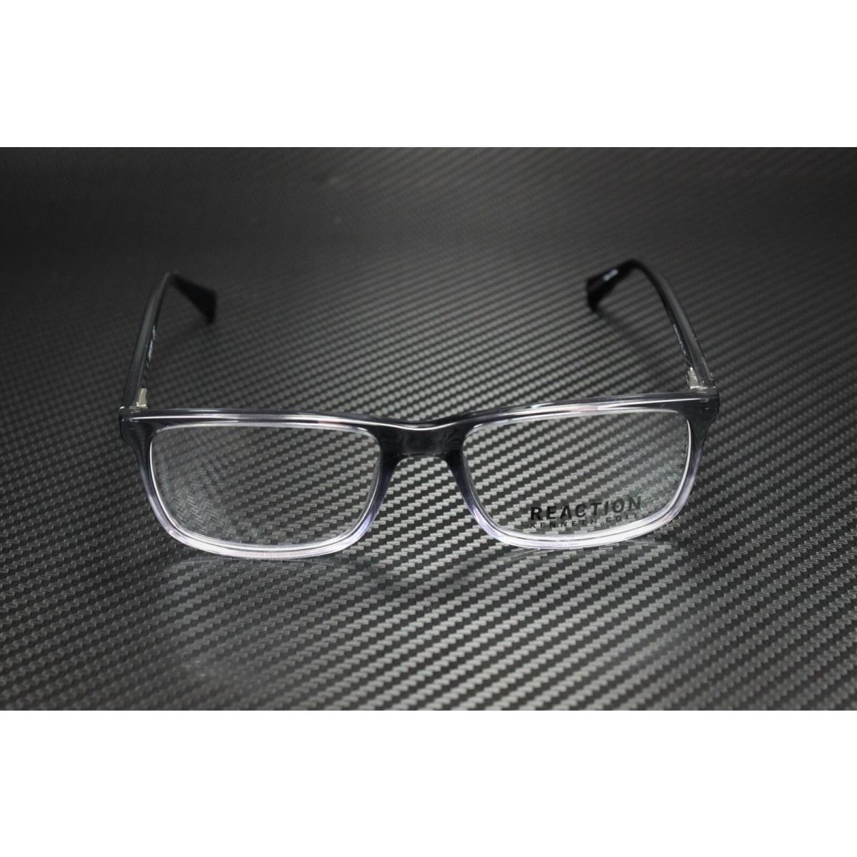 Reaction Kenneth Cole KC0803 020 Grey Clear Lens Plastic 54 mm Men`s Eyeglasses