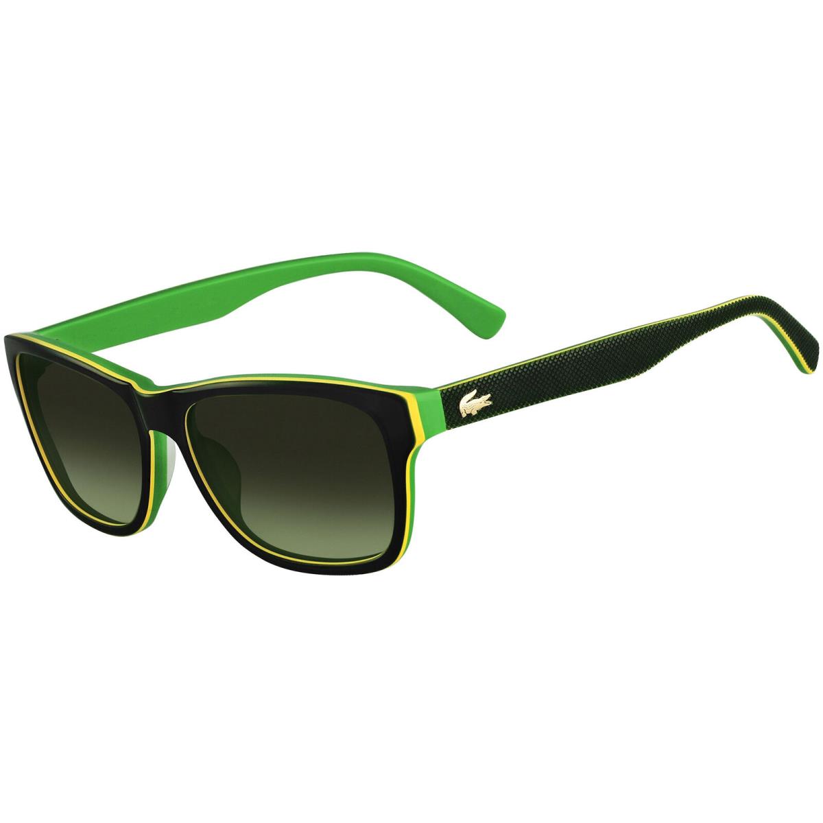 Lacoste Unisex Sunglasses Polycarbonate Lens Dark Green and Yellow L683S 315