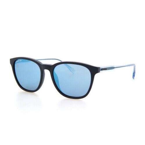 Lacoste L864s 424 53mm Matte Blue Mirrored Blue Grey Lens Women Sunglasses