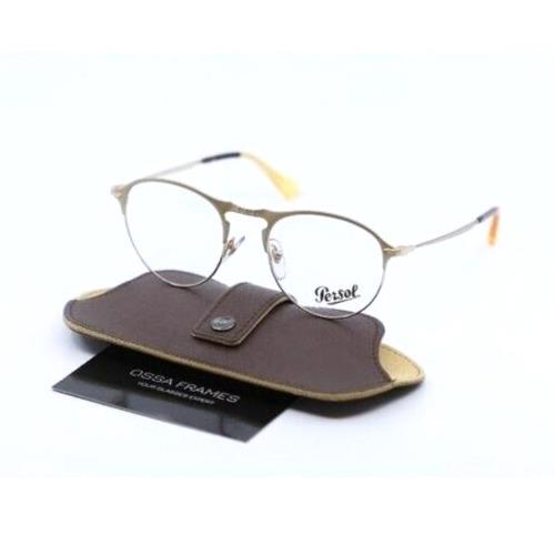 Persol P 7007-V 1069 Oval Gold-havana Eyeglasses Frame 51-19