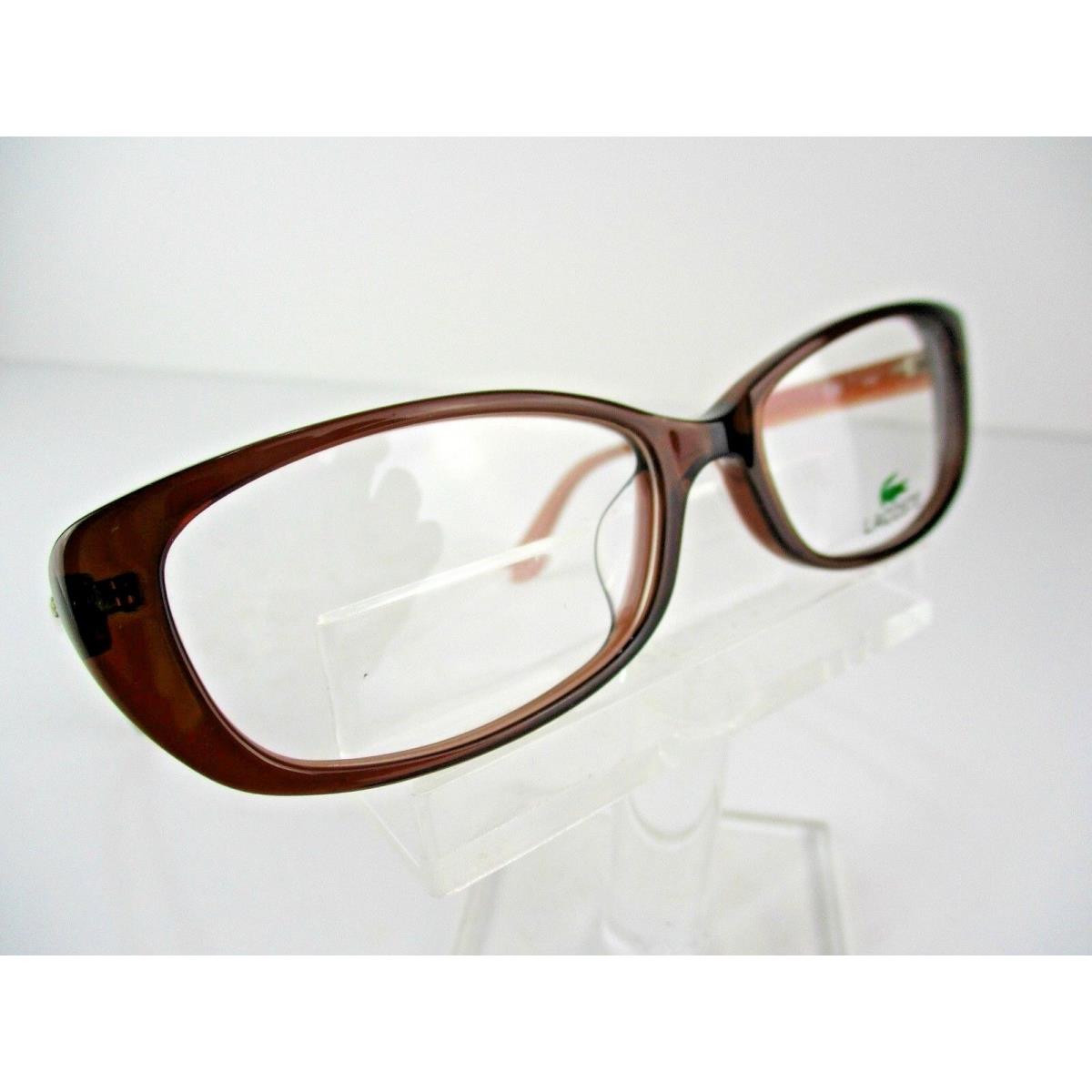 Lacoste L-2697 A 210 Brown Transparent 54 X 17 140 mm Eyeglass Frames