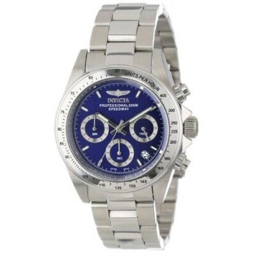 Invicta Speedway Chronograph Blue Dial Stainless Steel Men`s Watch 14382
