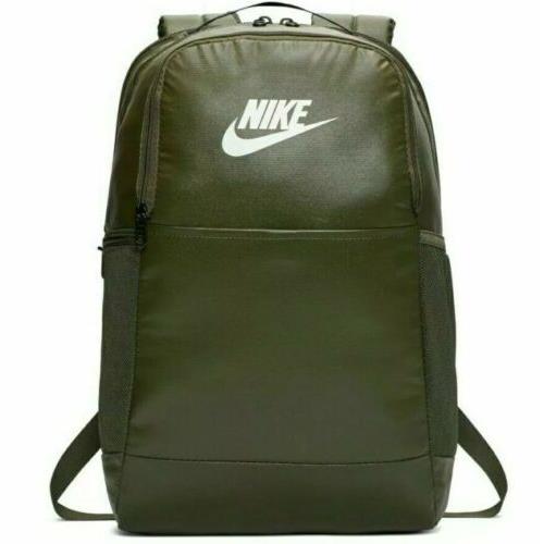 Nike Brasilia Medium Backpack Sports Bag School Travel Outdoor Khaki BA6124-325