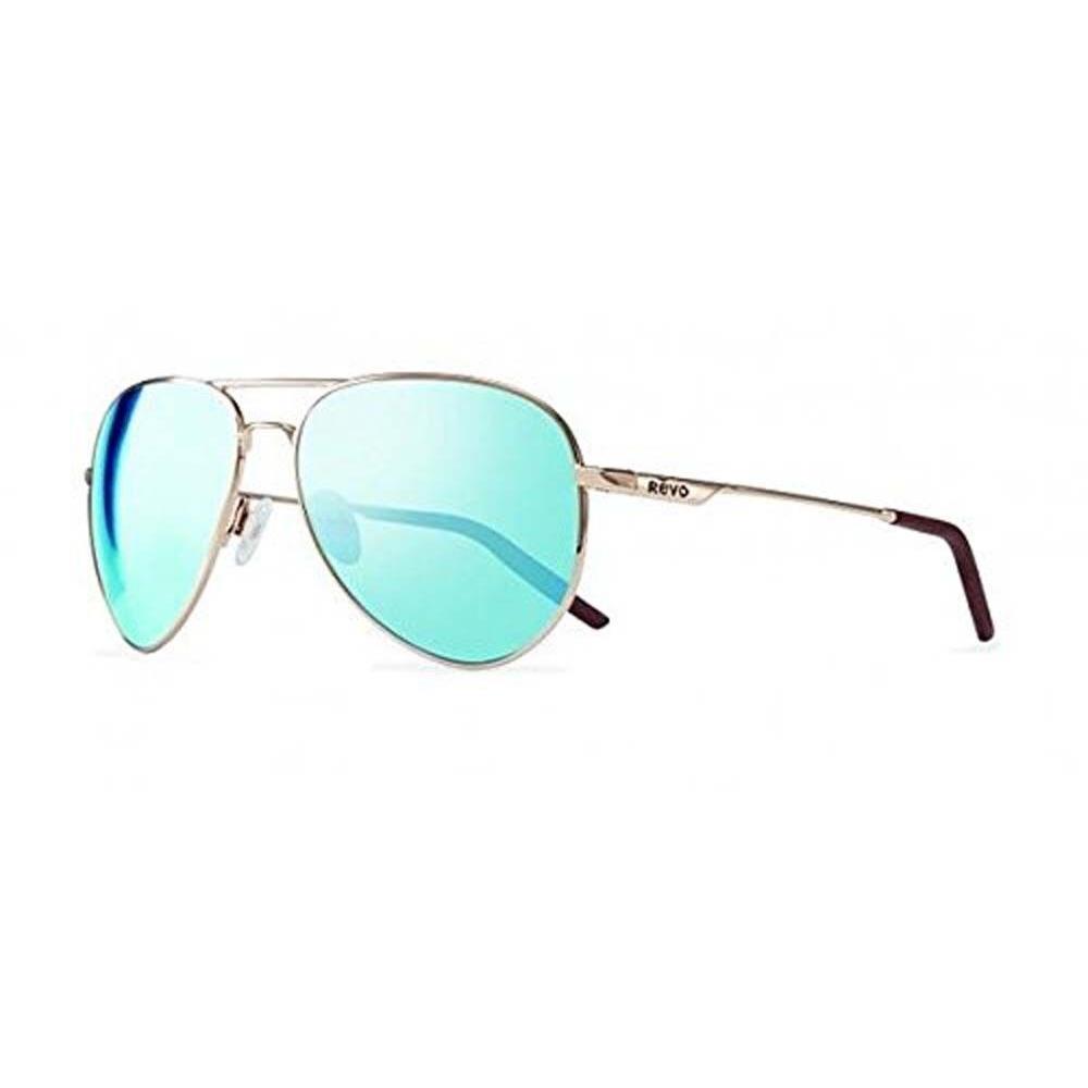 Revo RE1033 04 Gbl Observer Sunglasses Gold / Crystal Blue Water Polarized