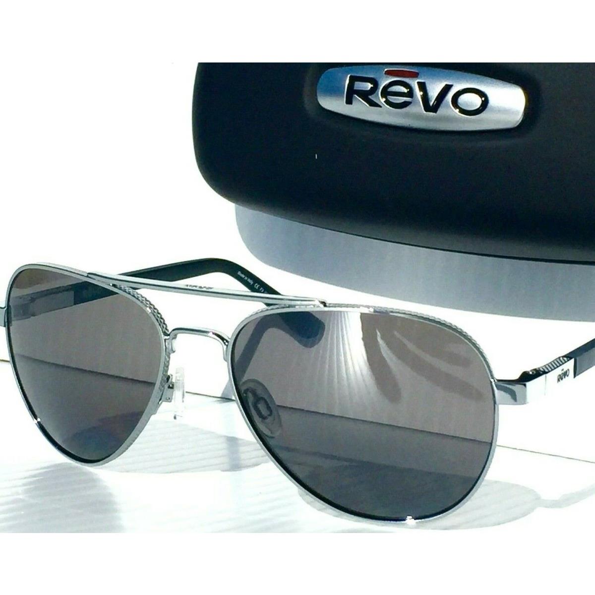 Revo sunglasses Raconteur - Chrome Frame, Graphite Grey Polarized Lens