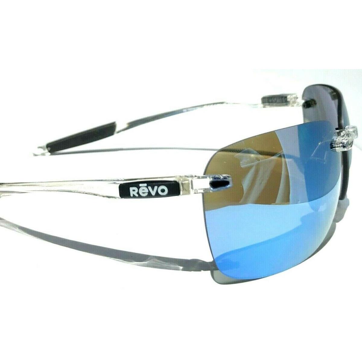 Revo sunglasses Descend - Clear Frame, Blue Coating (Gray View) Polarized Lens