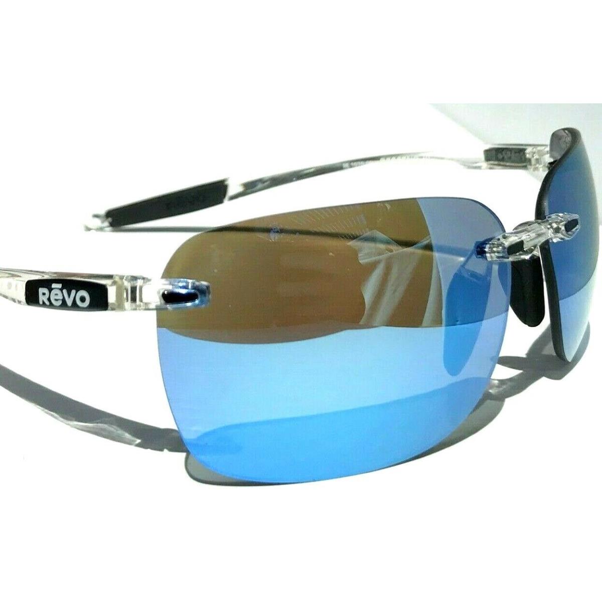 Revo sunglasses Descend - Clear Frame, Blue Coating (Gray View) Polarized Lens