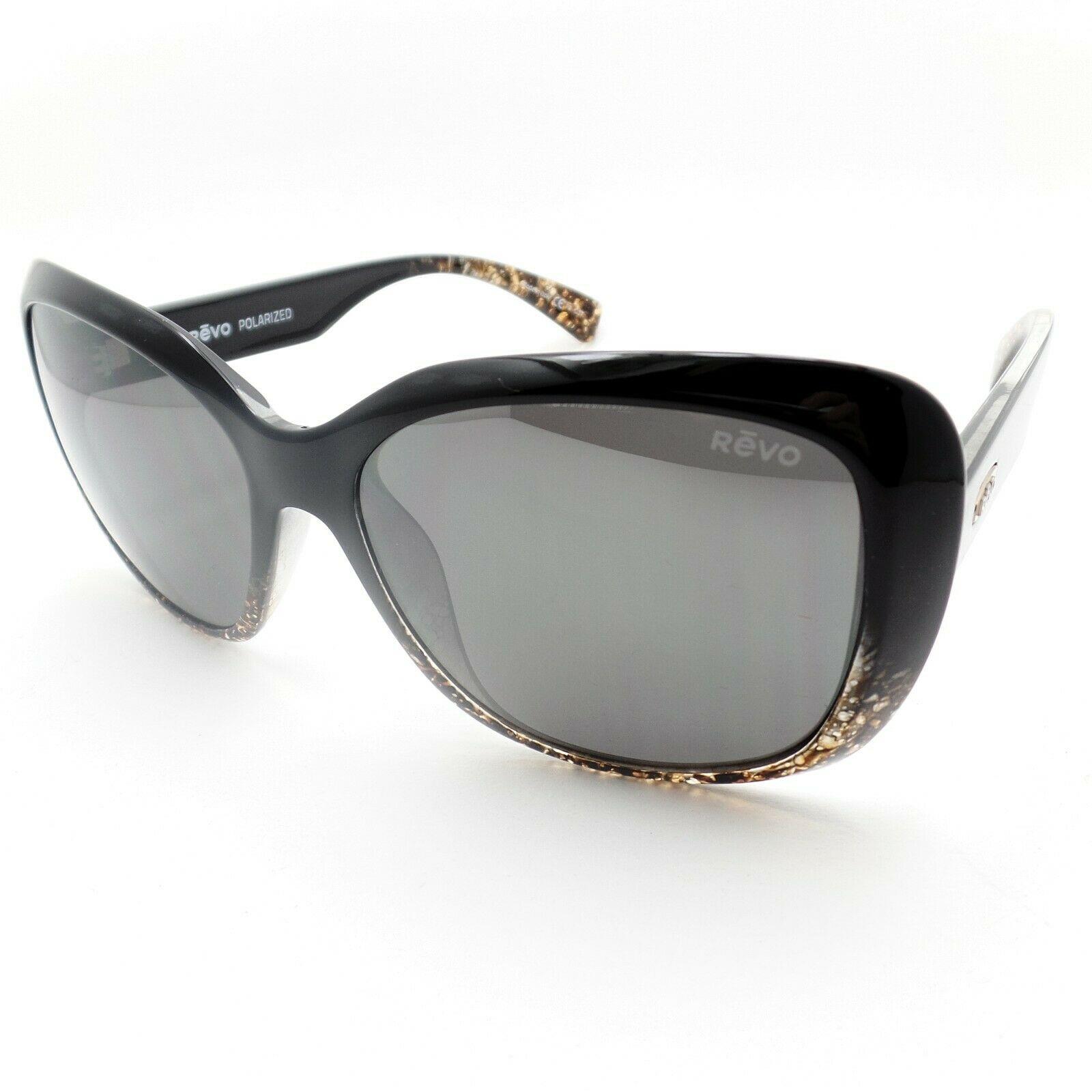 Revo Devin Black Amber Graphite Polarized Sunglasses