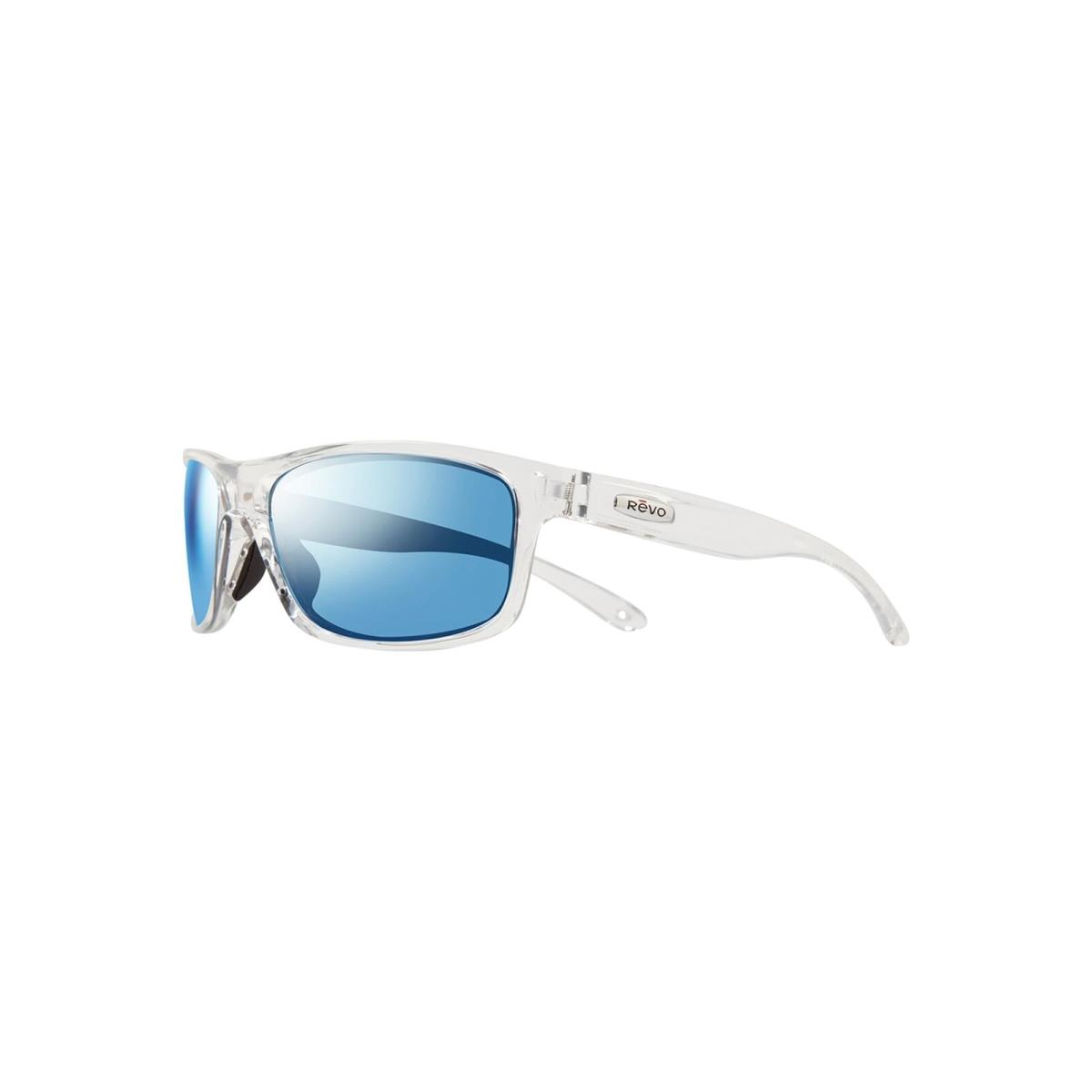 Revo Sunglasses Harness: Polarized Lens with Rectangle Sport Wrap Frame